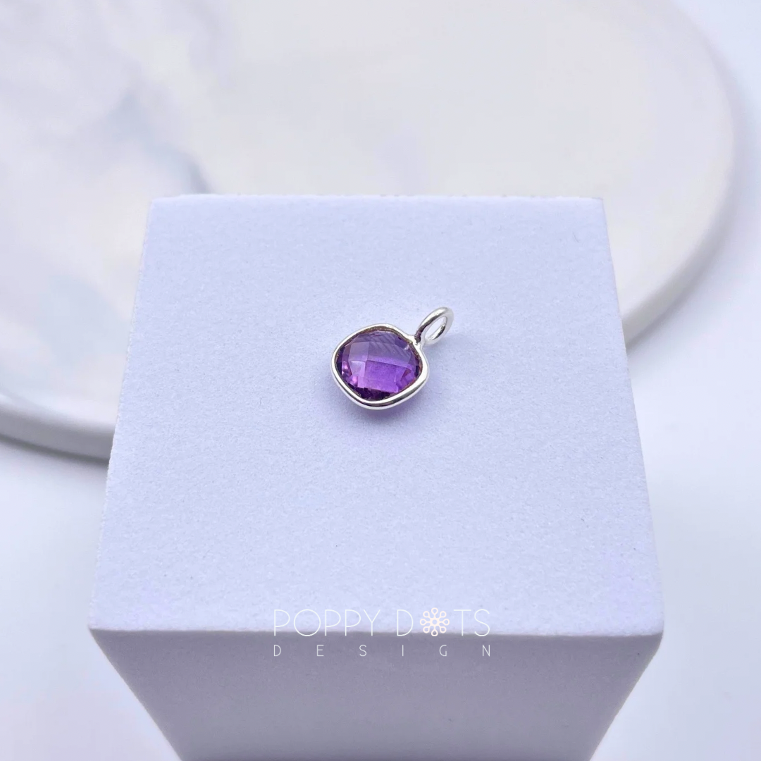 Sterling Silver Purple Amethyst Pendant