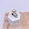 Sterling Silver Twisted Pearl Ring