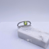 Sterling Silver Double Band Peridot Ring