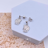 Sterling Silver Elephant Stud Earrings