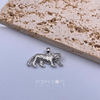 Sterling Silver Detailed Leopard Pendant