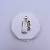 Sterling Silver Peridot, Citrine and Purple Amethyst Pearl Pendant