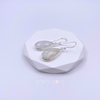 Sterling Silver Tall Teardrop Moonstone Earrings