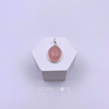 Sterling Silver Cab Rose Quartz Oval Pendant