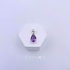 Sterling Silver Purple Amethyst Teardrop Pendant