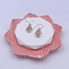 Luxurious Sterling Silver Rose Quartz Teardrop Earrings