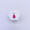 Sterling Silver Rubellite Teardrop Pendant