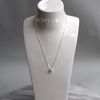 Sterling Silver & Round Zirconia Necklace